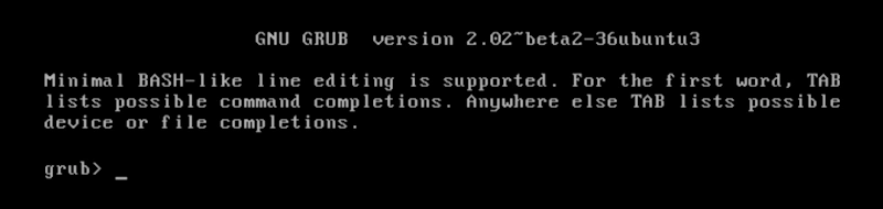 GRUB2 Bootloader without any OS